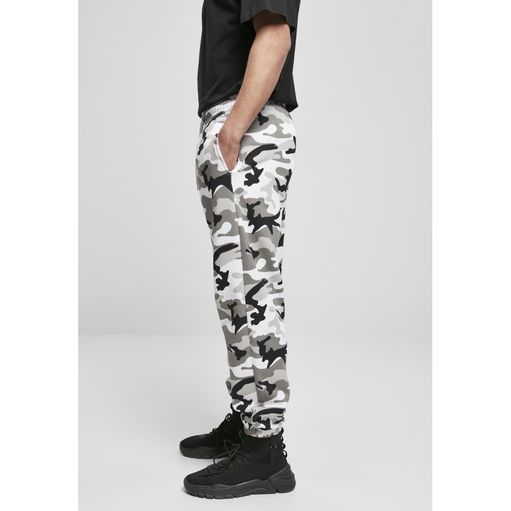 Urban Classics - Basic Camo 2.0 snowcamo Pantalon de jogging homme - Gris